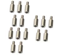 Angoily 15pcs Scrapbook Extension Posts Plated Screws for Photo Album Easy Install and Reusable Album Accessories Compatible