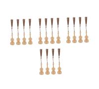 Angoily 16 Pcs Bamboo Violin Bookmarks Decorative Reading Page Markers with Tassels Exquisitely Carved Lightweight Book Tags for Students Writers Readers Gifts