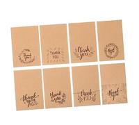 Angoily 16 Sets Small Thank You Cards Kraft Paper Thank You Notes Bulk with Elegant Greeting for Small Business Appreciation and Customer Gratitude Lightweight Portable Design