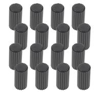 Angoily 16pcs Black Plastic Wheelchair Brake Caps Replacement Tips for Walkers and Mobility Aids with Easy Installation and Universal Compatibility Brake End Covers