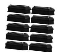 Angoily 16pcs Halloween Decorations Mini Coffin Model Skeleton Candy Box Realistic Prop Indoor Halloween Party Decor