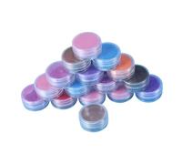 Angoily 16pcs Pearlescent Powder Colors Glitter Powder for DIY Makeup Cosmetic Handcrafting Eyeshadow Pigment and Nail Art Polish Pigment for Crafts and Nail Designs