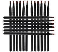 Angoily 18 Pcs Eye Makeup Brush Set with Flat Eyeliner under Eye Concealer Brushes, Synthetic Fiber Plastic, Fits Face Comfortably with No Pressure on Skin for Precise Detail Makeup