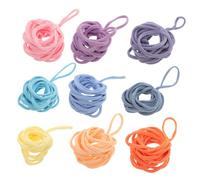 Angoily 180pcs Elastic Braided Potholder Loom Loops Refill Kit for Kids Candy Colors DIY Weaving Craft Supplies for Boys and Girls Creative Arts Projects
