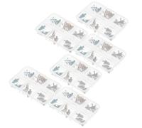 Angoily 18pcs Christmas Nail Art Decorations Resin Tree Nail Charms Winter Holiday Embellishments for Seasonal Manicures Box