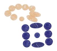 Angoily 18pcs Tenor Soprano Saxophone Key Buttons Plastic Sax Key Button Replacement Sax Parts