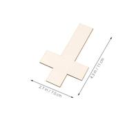 Angoily 18pcs Unfinished Wooden Cross Pieces DIY Craft Wood Cutouts Lightweight Natural Wood Ornaments for Home Decor Church Wedding Holiday Decorations