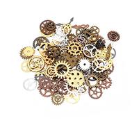 Angoily 1bag Steampunk Gear Accessories Mixed Cogs and Charms for Diy Crafts Handicraft Projects and Ornament Making and Handy Material for Creative Designs