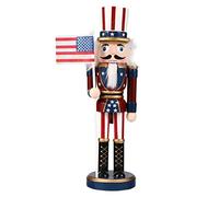 Angoily 1Pc Christmas Nutcracker Puppet Classic Wooden Walnut Soldier Decoration for Home Kitchen Festive Holiday Cheer Beautifully Painted Design Boy Girl and Collectors