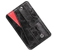 Angoily 1pc Leather Phone Pouch Adhesive Holder for Cards Multifunctional Attachment Random Self-Adhesive Fits Id Credit Cards for Smooth