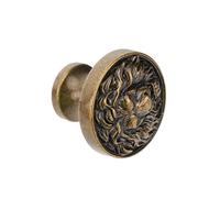 Angoily 1pc Lion Drawer Pull Handle Cabinet Knob Vintage Style Furniture Knob for Wardrobe Cupboard Drawer Elegant Retro Home Decor Accessory