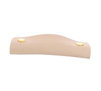 Angoily 1pc Pu Leather Luggage Handle Wrap Handbag Protector Cover for Travel Smooth Comfortable and Accessory Beige for Suitcases and Tote Bags