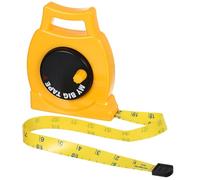 Angoily 1pc Retractable Tape Measure, Easy Read Self-Locking Measuring Tape Imperial, Educational Digital Play Tools for Measuring, Yellow Wind up Body Measure for Sewing