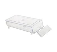 Angoily 1pc Storage Container Lid Stackable Multi Organizer for Refrigerator Pet Tray for Fresh Food for Kitchen Parties Outdoor Use