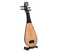 Angoily 1Pc Vintage Chinese Lute Model Durable Simulation Prop for Costume Decor Photography Lightweight Hanfu Photo Prop Ancient Style Instrument Display