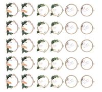 Angoily 1set Rabbit Carrot Wreath Pendants DIY Earring Charms Unique Design for Jewelry Making Durable and Fade Resistant Craft Supplies Easy to Use with Loop for Custom Projects 30pcs