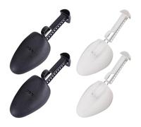 Angoily 2 Pairs Adjustable Shoes Expander Footwear Keeper Classic Style Pp Metal Plating Easy to Install Washable Women Shoe Care Accessory