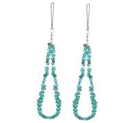 Angoily 2 Pcs Crystal Stones Phone Lanyard Anti-lost Wrist Strap Cell Charm Keychain for Phone Case Handbag Camera Accessories