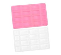 Angoily 2 Pcs DIY Mini Brick Silicone Mold for Sand Table Building Creative Material for Dollhouse Enhances Fine Motor Skills and Spatial Imagination