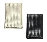 Angoily 2 Pcs Portable Pu Sunglasses Cases with Comfortable Touch, Waterproof Eyeglass Pouches for Travel and Everyday Glasses Storage