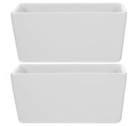 Angoily 2 Pcs Sugar Packet Holder Sachet Holder Ceramic Sugar Bowl Tea Bag Organizer Storage Container for Coffee Bar Cabinet Restaurant