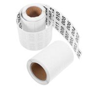 Angoily 2 Rolls Consecutive Numbered Self-Adhesive Labels for Inventory Management Warehouse Tracking and Classification in Logistics and Production Settings