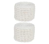 Angoily 2 Rolls Elastic Yarn Meat Netting for Roasting Beef Pork Rotisserie Chicken Kitchen Cooking Mesh for Even Heat Circulation Reusable Butcher Net for Smoking and Grilling