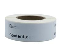 Angoily 2 Rolls English Record Date Stickers DIY Self Adhesive Index Labels for Kitchen Organization Material Fade Resistant Colored Design Easy Peel and Stick for Smooth Surfaces