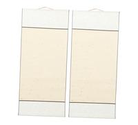 Angoily 2 Rolls Large Blank Xuan Paper Scrolls for Chinese Calligraphy Practice Premounted Rice Paper Painting Supply Smooth Ink Absorption for Traditional Art Tea Decor and Gift