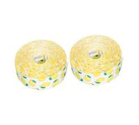 Angoily 2 Rolls Lemon Fruit Print Wired Edge Polyester Ribbon Each Elastic Craft Ribbon for Gift for for for for for for Wrapping Floral Arrangements Hair Bows DIY Projects Spring Summer Decor