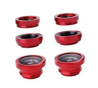Angoily 2 Sets 3 in 1 Phone Camera Lens Kit with Fisheye Effect and Macro Lens, Metal Material, Clip-on Design for Travel Scenery and Landscapes Photography