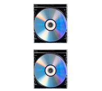 Angoily 2 Sets Blank Cd-r Discs with High Storage Capacity and Plastic Jewel Case Box for Music and Data Recording Suitable for Family Memories and Projects