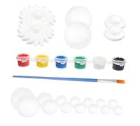 Angoily 2 Sets DIY Solar System Foam Ball Craft Kit Fun Planet Models for Home Decoration Interactive Family Projects Easy to Paint