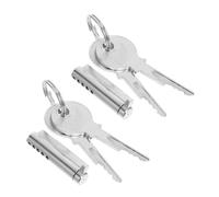 Angoily 2 Sets Heavy Duty Refrigerator Lock with Keys Cylinder Freezer Door Lock Frost Resistant Seal Display Cabinet Security for Retail Freezers