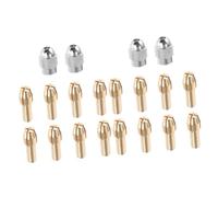Angoily 2 Sets High Durability Brass Collet Perfect Electric Grinding Drill Collet for DIY Enthusiasts