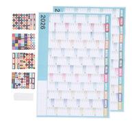 Angoily 2 Sets Jumbo Wall Calendar Large Vertical Full Year Planner Chart for Home Office Family Organizer Calendar Academic Schedule Poster