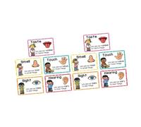 Angoily 2 Sets Preschool Learning Posters: Early Education Flash Cards For Kids - Preschool Card Sensory Colors Shapes Learning