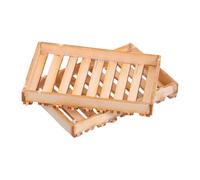 Angoily 2 Sets Scale Wooden Model Tray Kit for Miniature Diorama Scene Building Stable Display Props for DIY Enthusiasts for Education and Collection
