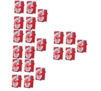 Angoily 20 pcs Christmas Book Shaped Candy Boxes Compact Gift Packaging with Xmas Pattern Printing for Treats Souvenirs Party Favors and Gift Exchange