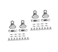 Angoily 20 Sets Metal Sewing Pant Hooks and Bar Fasteners Vintage Trouser Closures for Clothing Crafting Easy to Use Sturdy Sew Hook and Eye Set for DIY Sewing Projects