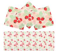 Angoily 20 Sheets Strawberry Printed Disposable Napkins Wood Pulp Party Napkin Decors Strong Water Absorption Novelty Vivid Design for Dinner Parties and Home
