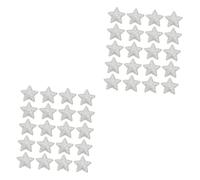 Angoily 200 PCS Star Cloth Applique Decorative Patches for DIY Xmas Crafts Unique Cloth Stickers for Clothing Repair and Decoration Beautiful Creative Star Patches for Bags Hats and More