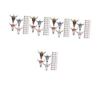 Angoily 200 Pcs Western Cow Charms Bulk Pendants for Jewelry Making Bracelet and Earring Craft Supplies Cartoon Alloy Animal Head Charms for DIY Accessories