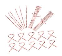 Angoily 2000pcs White Heart Pattern Kraft Paper Twisted Ties for Candy Bags Durable Baking Sealing Ties Snack Bread Bag Closures for Party Favors Weddings Showers and Crafts