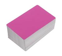 Angoily 200pcs Aluminum Engraving Tags Metal Business Cards Blanks Ultrafine Rose Red Metal Name Plates for Laser Engraving DIY Event Card Making