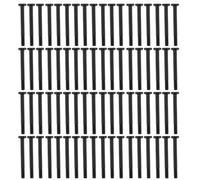 Angoily 200Pcs Black 6#32X30Mm Computer Case Screws Self-Tapping Long PC Fan Radiator Cooling Mount Screws Kit for Desktop Chassis Replacement