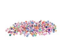 Angoily 200pcs Colorful Polymer Clay Flower Spacer Beads for DIY Jewelry Making Round Loose Beads for Bracelets Necklaces Crafts Vibrant Handmade Accessories for Creative Projects