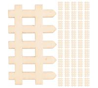 Angoily 200PCS Miniature Wood Garden Fence 4.9x3.0CM Mini Picket Fence for Fairy Garden, Bonsai, Dollhouse, Terrarium Crafts and Mini Landscape Decoration