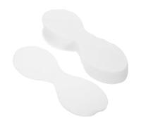 Angoily 200pcs Nonwoven Double-linked Disposable Eye Mask Paper White Pure Cotton Beautifying Eye Skin Caring Pads for Hydrating and Skincare Use