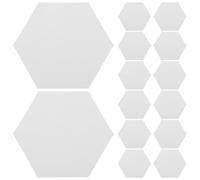 Angoily 200pcs Patchwork Template Set Hexagon Quilting Templates Paper Piecing Shapes Cutouts for Sewing DIY Quilting Projects